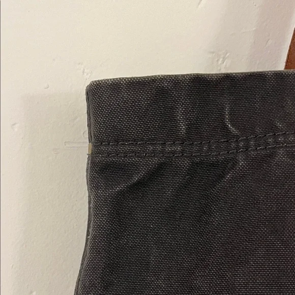 Madewell dark navy Tote with Brown leather Handles - Picture 3 of 16